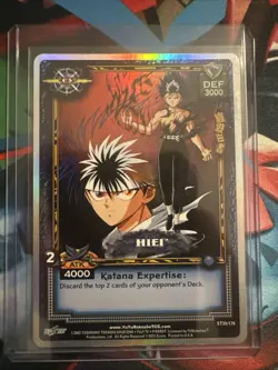 Yu Yu Hakusho Hiei TCG CCG ST39/176 1st Edition Ghost Files Card Foil Holo NM - Image 1