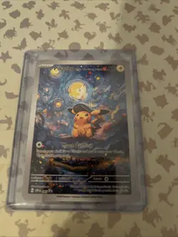 Pikachu X Van Gogh Starry Night Card! Fan Art! - Image 1
