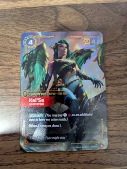 Alt Art Riftbound Kai'sa Card Kai'sa Survivor 039a/298 English League of Legends - Image 1