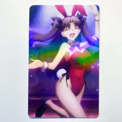 Fate/Stay Night Rin Tohsaka Sexy Doujin Waifu Girl Lewd Anime Art Goddess Card - Image 1