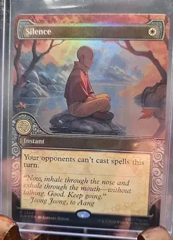 Silence Avatar: The Last Airbender Secret Lair MTG Rainbow Foil Near Mint - Image 3