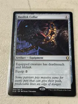 mtg Basilisk Collar, equipment, Commander Legends Baldur's Gate, SP - Image 1