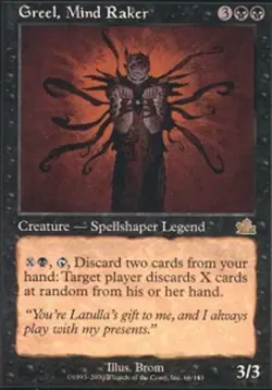 1x Greel, Mind Raker - Foil Light Play, English Prophecy MTG Magic - Image 1