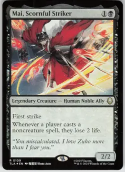 MTG Mai, Scornful Striker Foil NM Avatar: The Last Airbender Magic 109 - Image 1