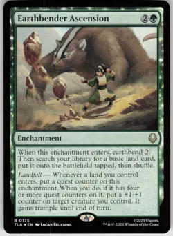MTG Earthbender Ascension Foil NM Avatar: The Last Airbender Magic 175 - Image 1
