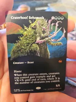 MTG - Tarkir: Dragonstorm - Craterhoof Behemoth (Borderless) - NM - NF - Image 1