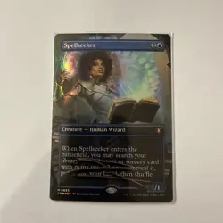 MTG: Signed By Artist - Spellseeker - Foil - Borderless Commander Masters - NM - Image 1
