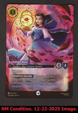 1x Belle - Accomplished Mystic - 226/204 - Enchanted - Holofoil Disney Lorcana F - Image 1