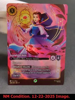1x Belle - Accomplished Mystic - 226/204 - Enchanted - Holofoil Disney Lorcana F - Image 5