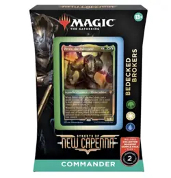 MTG EDH Deck, Upgraded Bedecked Brokers Precon, Gamegenic Box, SLEEVES, and Deck - Image 1