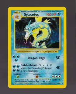 Gyarados 006/102 Base Set Holo Pokemon TCG WOTC Vintage LP - NM - Image 1