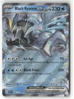 Pokemon Black Kyurem ex - Double Rare SV08: Surging Sparks 048/191 NM - Image 1
