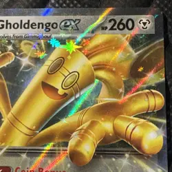 Gholdengo ex 139/182 SV04: Paradox Rift Holo Pokemon TCG-Crimp Error -Pack Fresh - Image 4