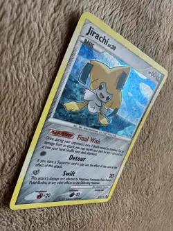 2009 Pokemon TCG Rising Rivals Jirachi Cosmos Holo Rare 7/111 LP/MP Lv.39 HP60 - Image 4