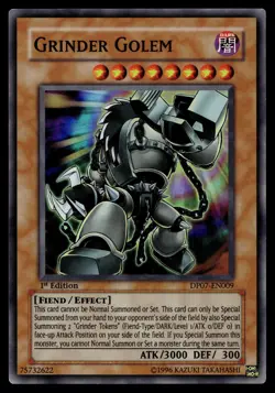 GRINDER GOLEM DP07-EN009 SUPER RARE DUELIST PACK: JESSE ANDERSON YU-GI-OH - Image 1