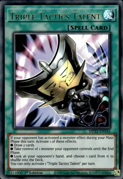 Triple Tactics Talent - Ultra Rare 1st Edition MP21-EN143 - NM - YuGiOh - Image 1
