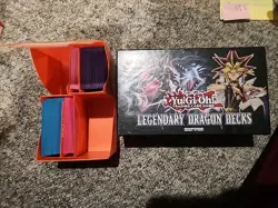 Yugioh Legendary Dragon Decks With Ultra Pro Sleeves And Duel Deck Box - Image 1