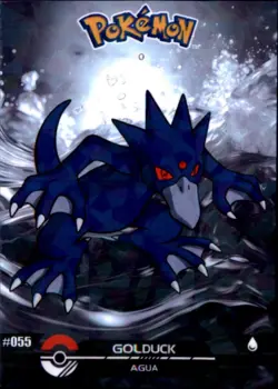 Pokemon Crystal Card Collection Shadow #055 Golduck Shattered Ice Holo - Image 1