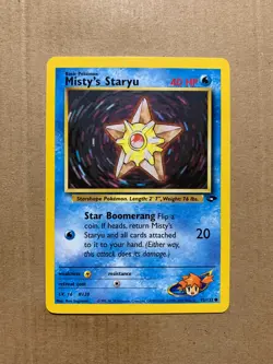 Misty's Staryu 92/132 Gym Challenge - Common Pokemon Card - NM/Mint - Image 1