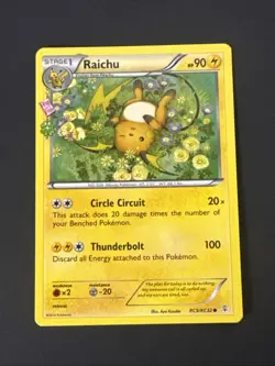 Raichu - RC9/RC32 - Pokemon Generations Radiant Collection Common Card NM - Image 1