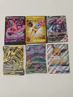 Pokemon Eevee Gx/Gloom Illustration Rare/Gold Secret Rare/Full Art Holo Cards - Image 1