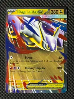 Mega Latias ex 100/132 Pokemon Card ME01: Mega Evolution NM - Image 1