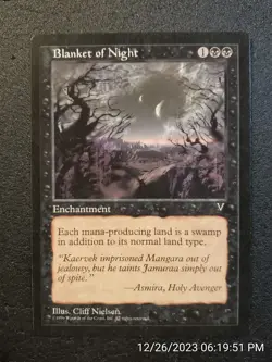 Blanket of Night Visions NM Black Uncommon MAGIC THE GATHERING CARD (DS3D1B3) - Image 1