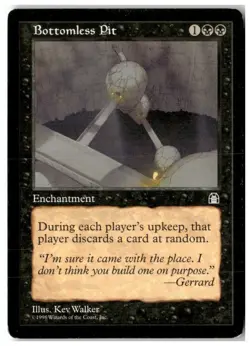 MTG Bottomless Pit - Stronghold Moderately Played English - Image 1