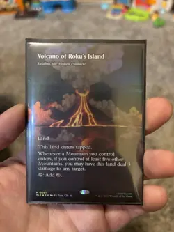 Volcano of Roku's Island -Valakut, the Molten Pinnacle (Borderless)-Avatar FOIL - Image 1