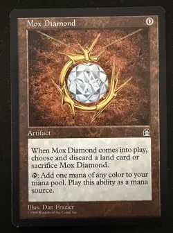 Mox Diamond Stronghold 1998 Near Mint NM Mtg Magic The Gathering - Image 1