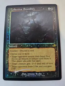 MTG Collective Brutality FOIL Retro Frame Innistrad Remastered - Image 1