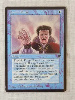 Played Psychic Purge Legends Mtg Magic the Gathering - Image 1
