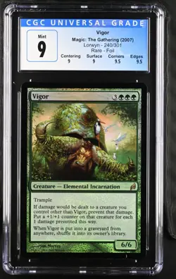 VIGOR Lorwyn Foil Rare CGC 9 Q++ MTG [Nostalgium] - Image 1