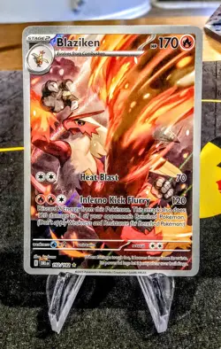 Blaziken 192/182 Sv10: Destined Rivals Illustration Near Mint Pokemon TCG - Image 1