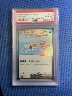 Pokemon Obsidian Flames 2023#222 Eiscue EX Sir PSA 10 - Image 1