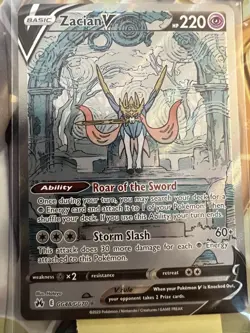 Zacian V ⭐ GG48/GG70 Holo Rare V Crown Zenith Galarian Gallery 2023 Pokemon NM - Image 1