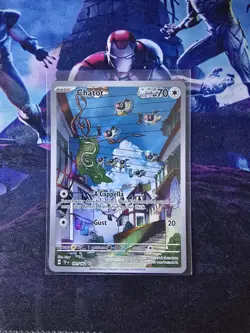 Pokemon TCG Chatot 181/162 NM/M Scarlet Violet Temporal Forces Illustration Holo - Image 1