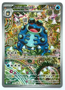 Seismitoad 105/086 - Pokemon TCG - Black Bolt Illustration Rare Holo - M/NM - Image 1