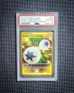 Double Turbo Energy 216/189: Astral Radiance (Ultra Rare) Pokemon - PSA 10 - Image 1