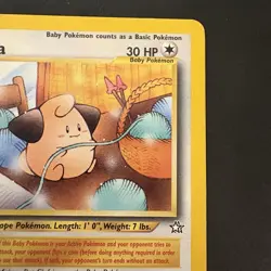 Pokemon vintage Non-Holo Rare Cleffa 20/111 Neo Genesis WotC - Image 3