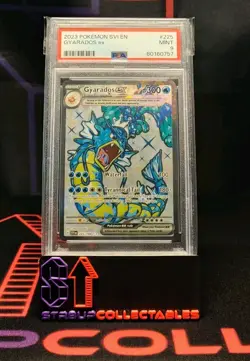 2023 POKEMON Gyarados EX Ultra Rare Scarlet & Violet 225/198 PSA 9 Mint - Image 1