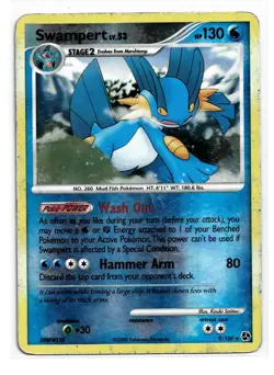 Swampert 9/106 Great Encounters Reverse Holo Pokemon TCG Holo Rare - Image 3