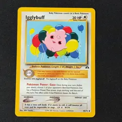 Igglybuff 40/75 Uncommon Regular Neo Discovery LP Pokemon TCG - Image 1