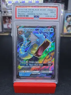 Mint PSA 9 Gyarados GX SM212 Hidden Fates Tins SM Black Star Promo Pokemon - Image 1