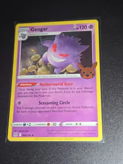 Pokemon TCG Lost Origin Stamped Gengar Trick or Trade 2023 066/196 Holo Rare - Image 1