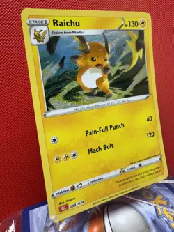 POKEMON CLASSIC COLLECTION RAICHU CLC 009/034 HOLO SET FRESH NM #574 - Image 2
