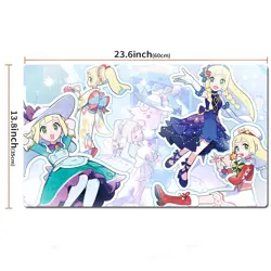 Pokemon Table Playmat Lillie TCG CCG Gaming Pad Trading Card Game Mat Mousepad - Image 2