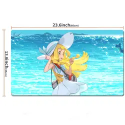 Pokemon Table Playmat Lillie TCG CCG Play Pad Trading Card Game Mat Mousepad - Image 2