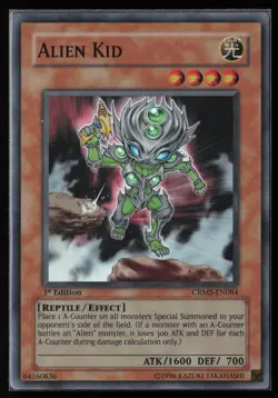 Yugioh Alien Kid CRMS-EN084 1st Edition Super Rare NM - Image 1