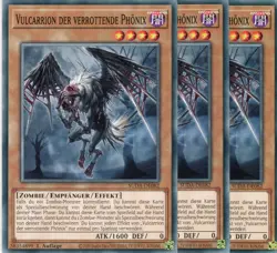 yugioh 3x Vulcarrion der verrottende Phonix SUDA-DE082 Common 1Auflage Deutsch - Image 1